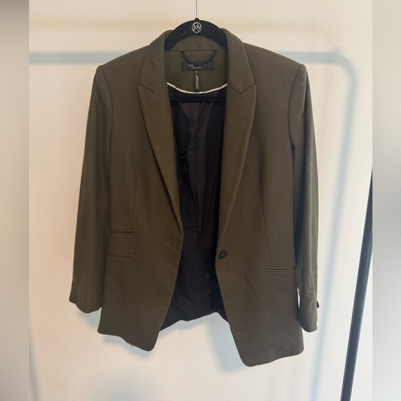 Rag & Bone Olive Green Women's Blazer - Picture 3 of 6